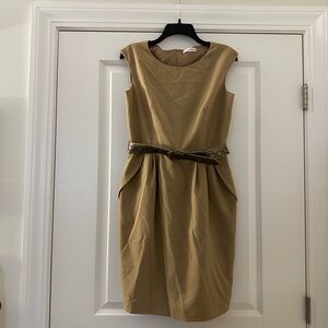 Calvin Klein Tan Sleeveless Dress